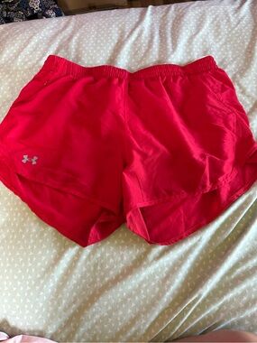 Under Armour Women's Bright Red Running Shorts